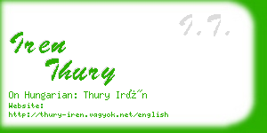 iren thury business card